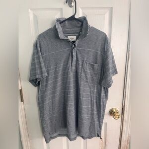 Billy Reid John T Striped Pocket Polo XXL